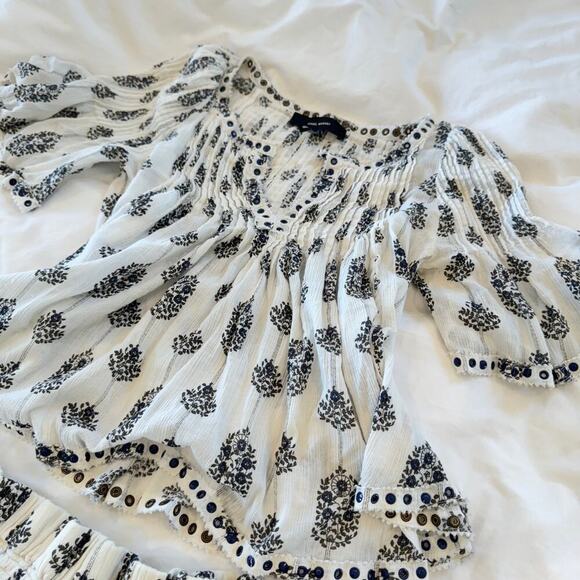 Isabel Marant Berit Paisley Two-Piece Matching Set Smocked - Picture 5 of 13